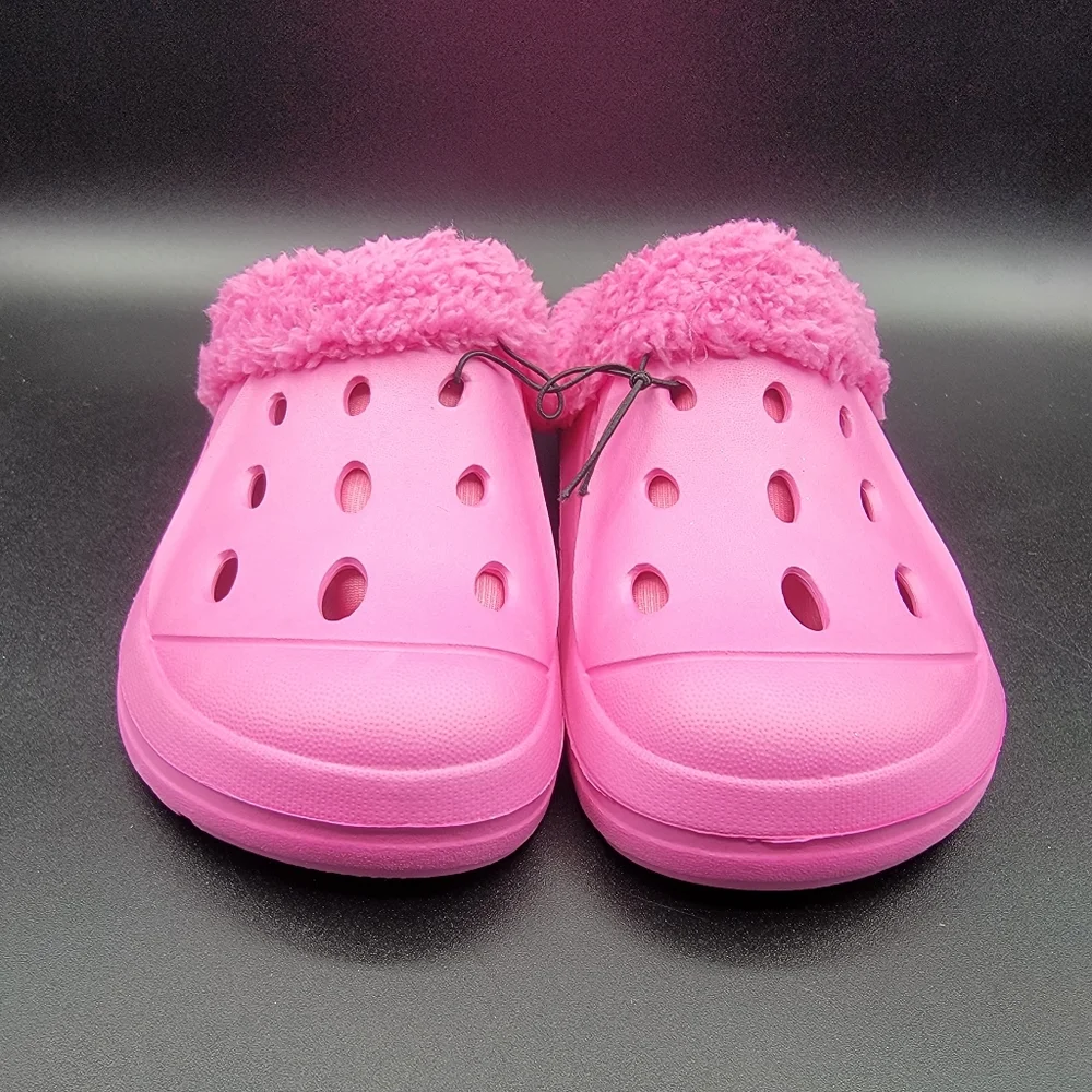 Bobbie Brooks Girl's Lined Clogs Size 2/3 Pink Big Girls Grade School Kids New